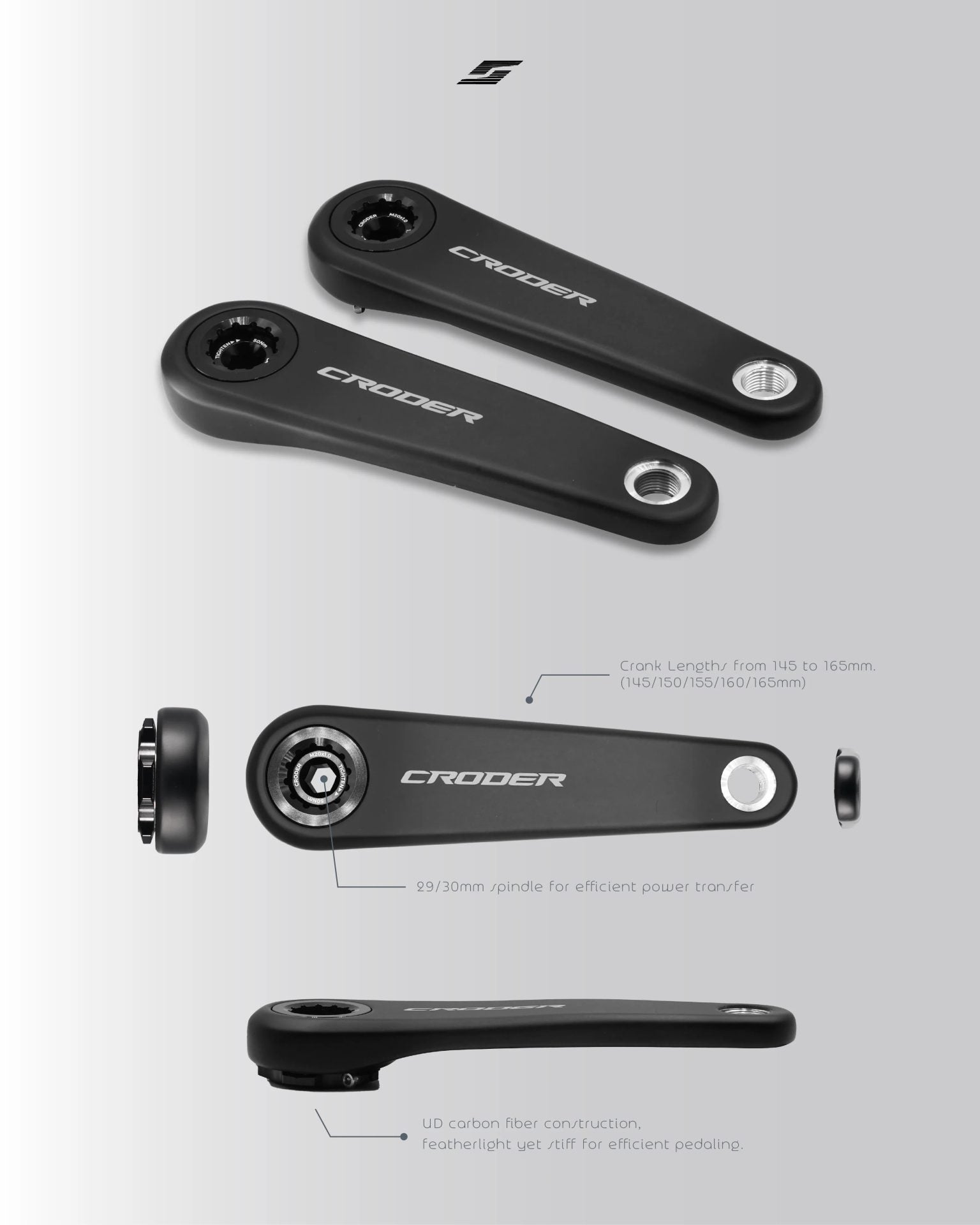 ROTOR（ローター）ALDHU 3D+ CRANK 155mm ARMS(30mm) – KAMIHAGI CYCLE