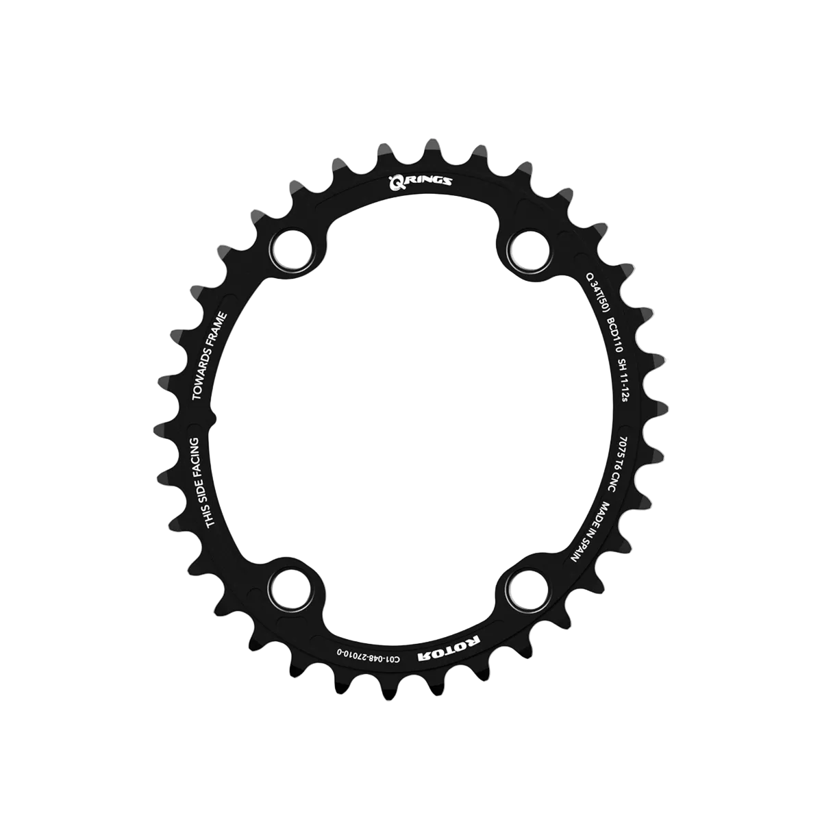 Rotor Q-RING 110PCD 9100 4ARM OUT 50T BLK