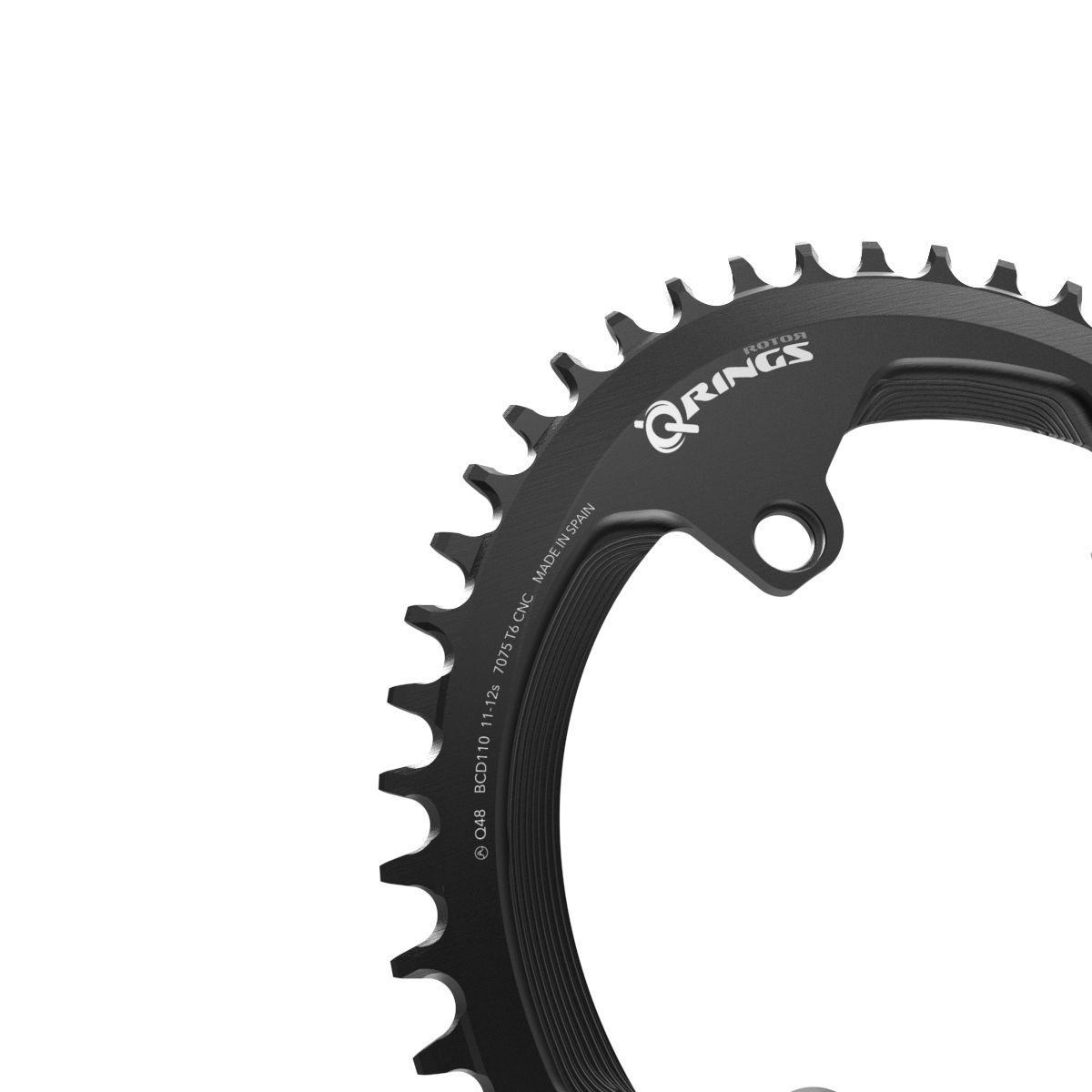 Rotor 1x OVAL Q RING 110x4 46T BLACK
