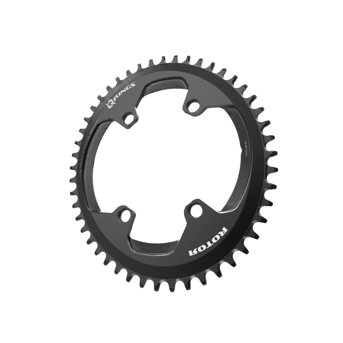 Rotor 1x OVAL Q RING 110x4 46T BLACK